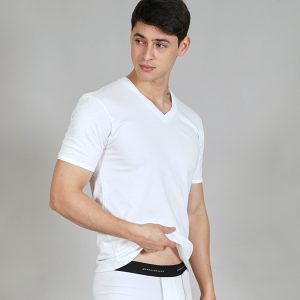 Classic V-Neck T-shirt White</br>Single Pack Style 300