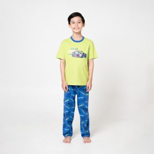 Kids Pajama Set Knitted Green</br>Style 1054